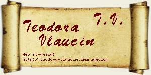 Teodora Vlaučin vizit kartica